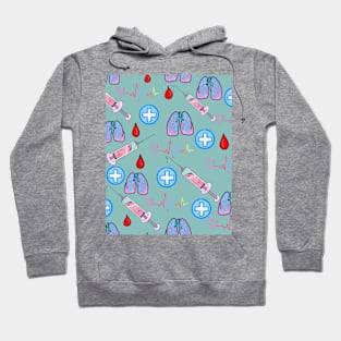 Kawaii Medical- Teal Hoodie